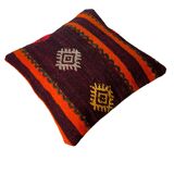 Housse de coussin kilim turc vintage, 40 x 40 cm