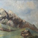 Mountain Landscape by Jean Paul Clarke, oil on canvas