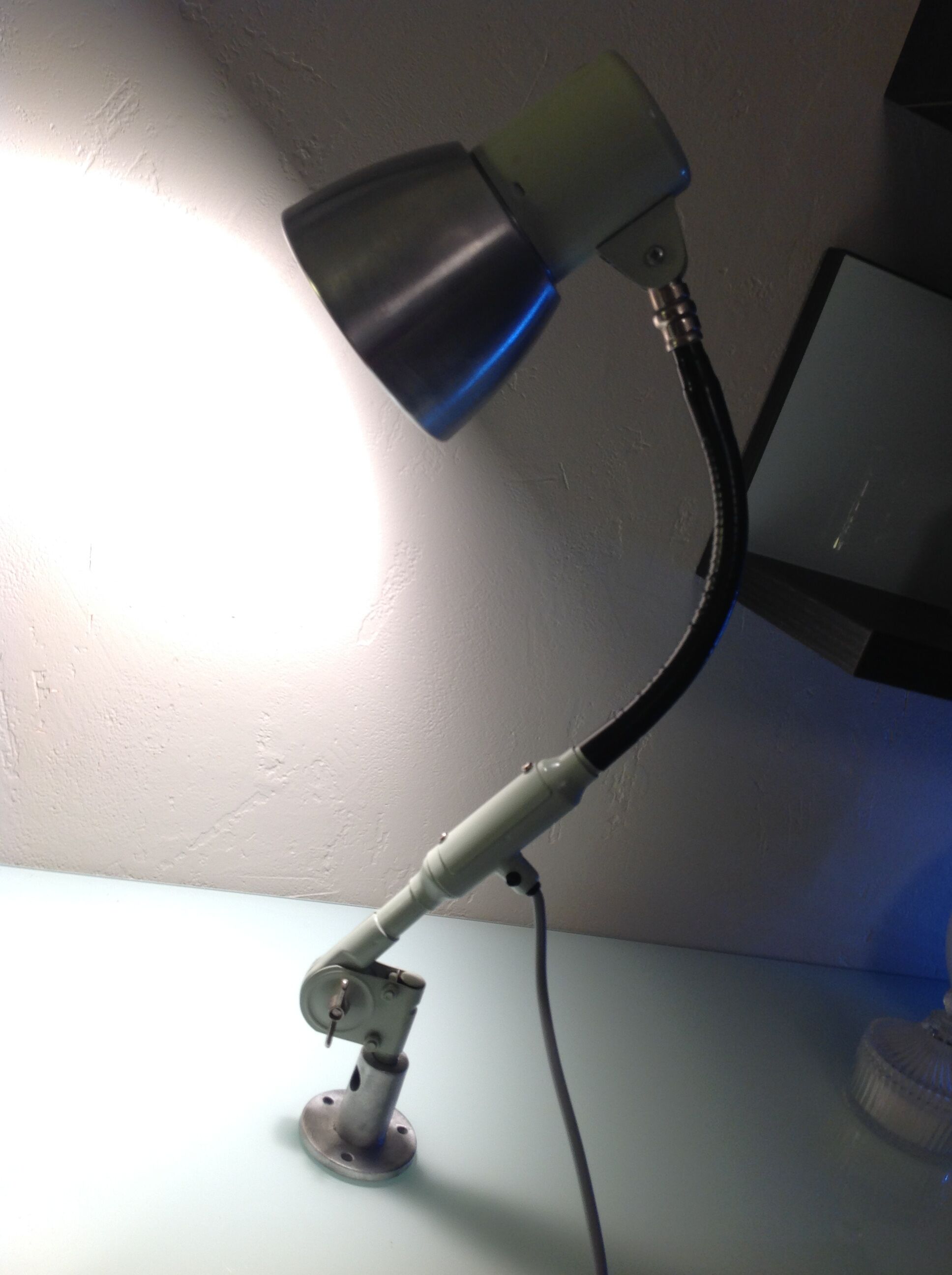 SIS industrial workshop lamp, vintage from the 1970s