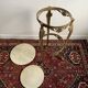 Table d'appoint bronze et marbre