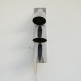 Italian mid-century three tube directional wall light