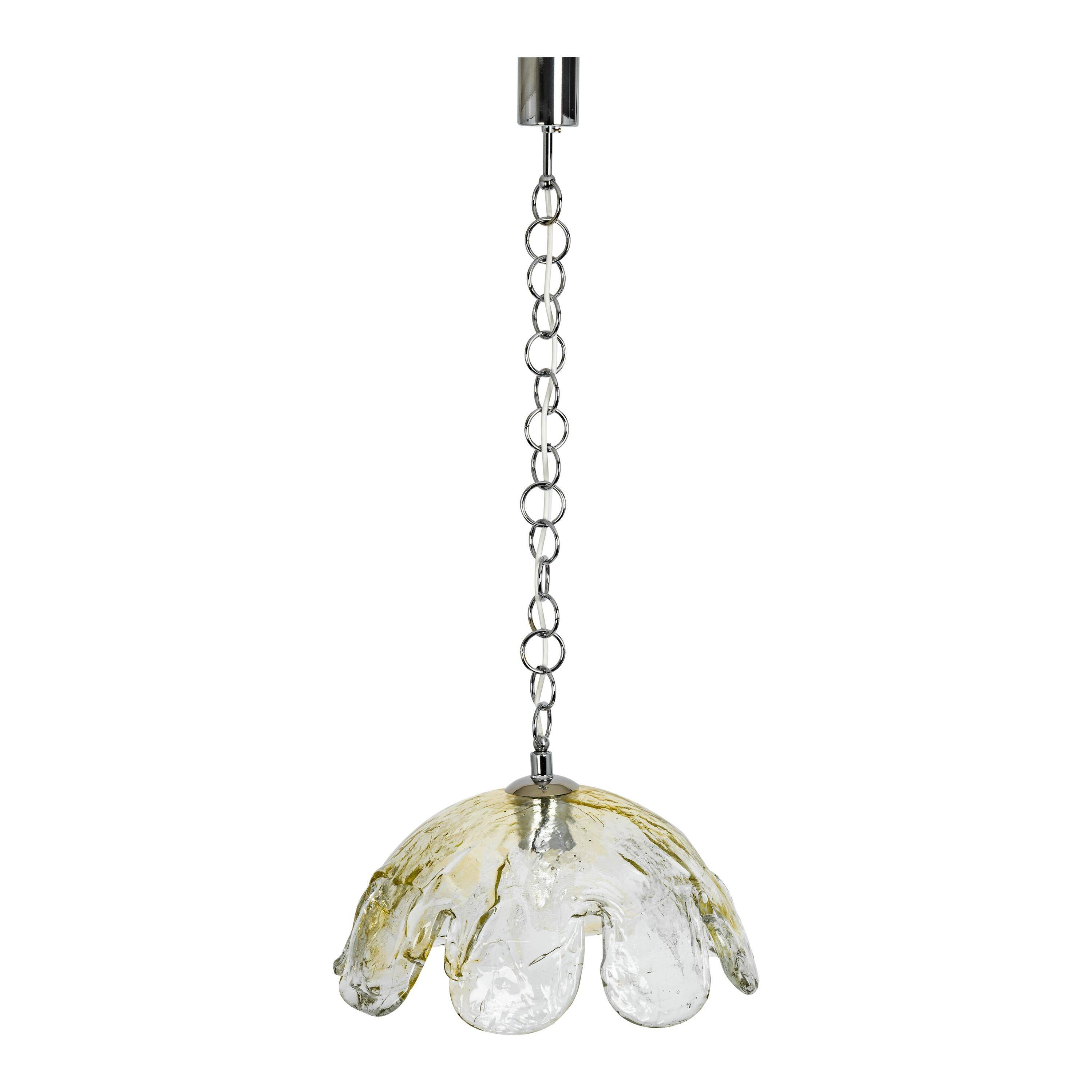 Murano glass pendant light designed by Kaiser, Germany, 1960s