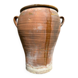 Ancient terracotta pottery jar