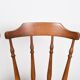 Pair of chairs in turned wood and fabric, vintage, dating from 1960.