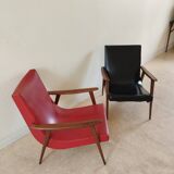 Fauteuil scandinave vintage années 70