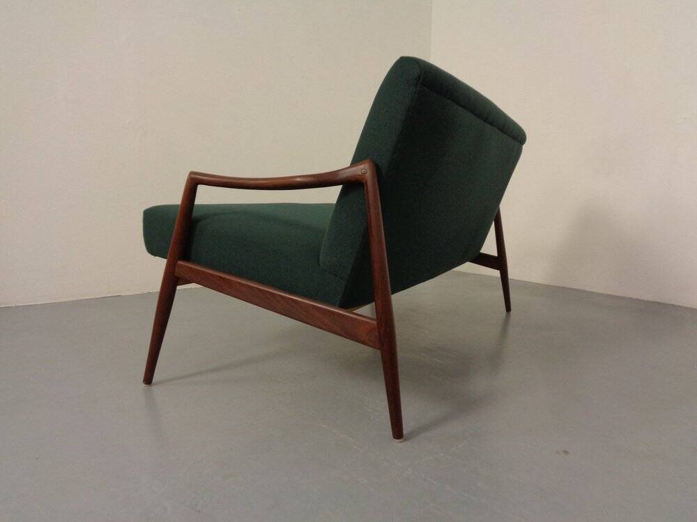 Organic Teak Sofa by Hartmut Lohmeyer for Wilkhahn, 1960s