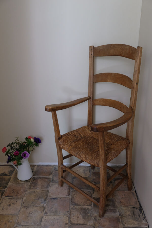 Fauteuil paille