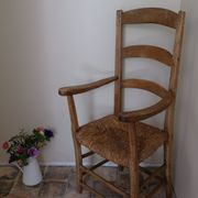 Straw armchair