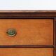 French Louis XVI Oak Commode with Fluted Corner Posts and Brass Handles, ci