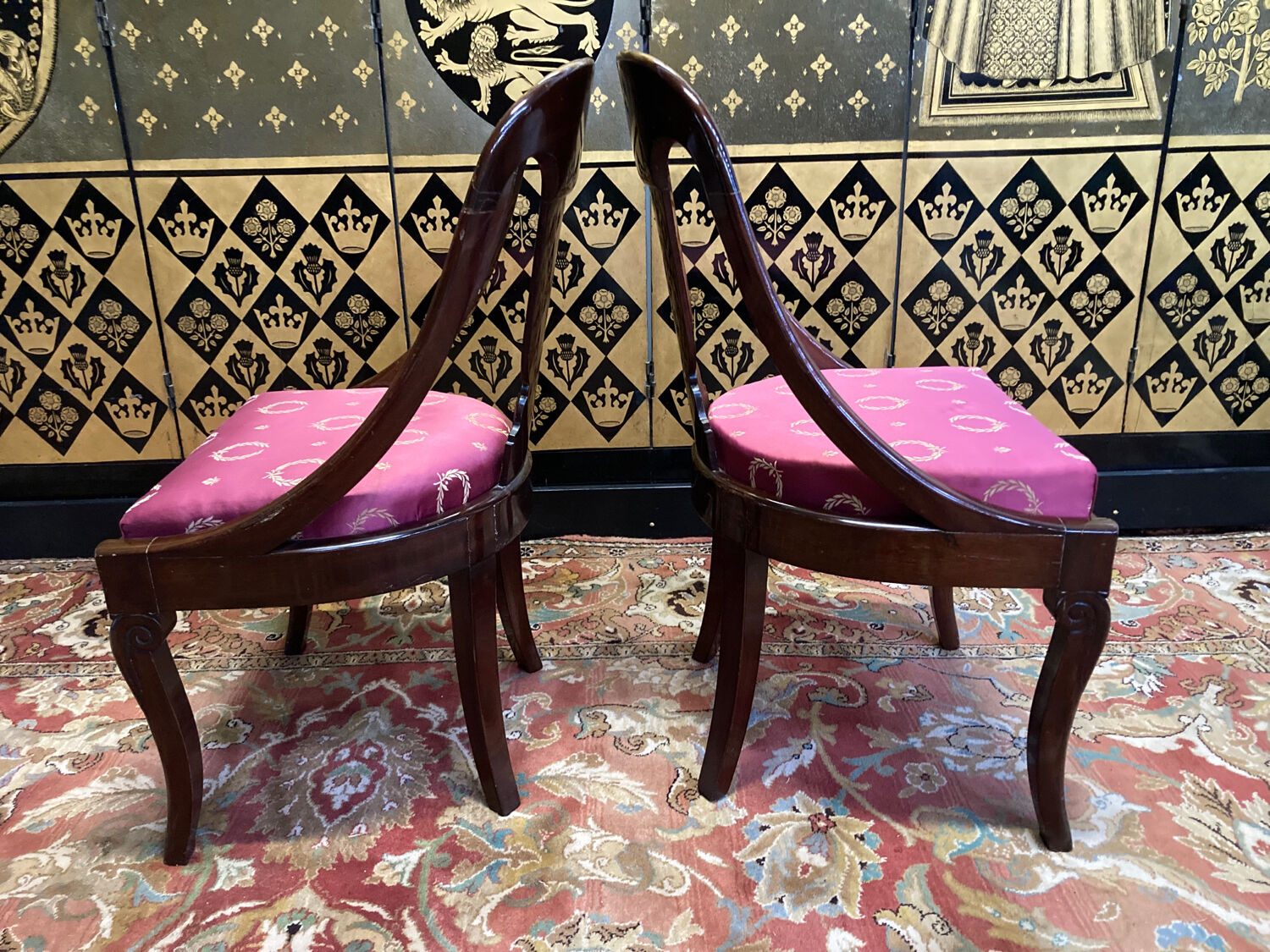 Pair of gondola chairs