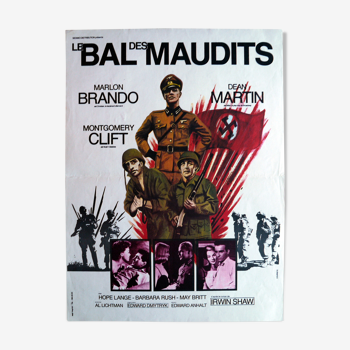 Affiche cinéma originale "Le bal des maudits" Marlon Brando