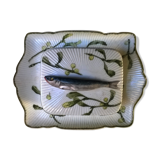 Box has vintage porcelain sardines
