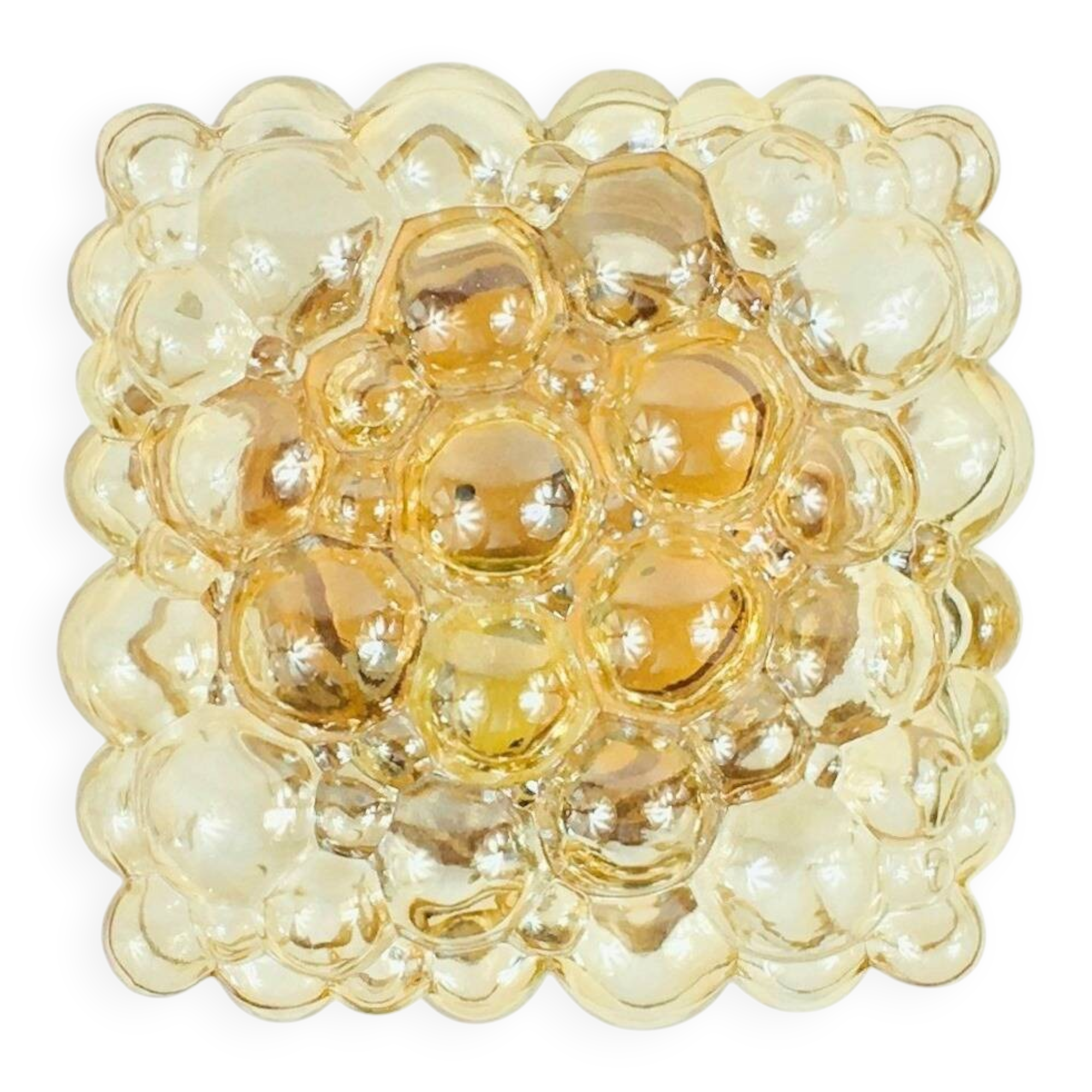 Mid-Century Bubble Glass Wall Light or Ceiling Light by H. Tynell, 1970s