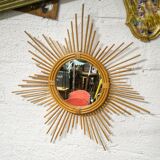 Rattan sun mirror