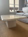 Travertine coffee table