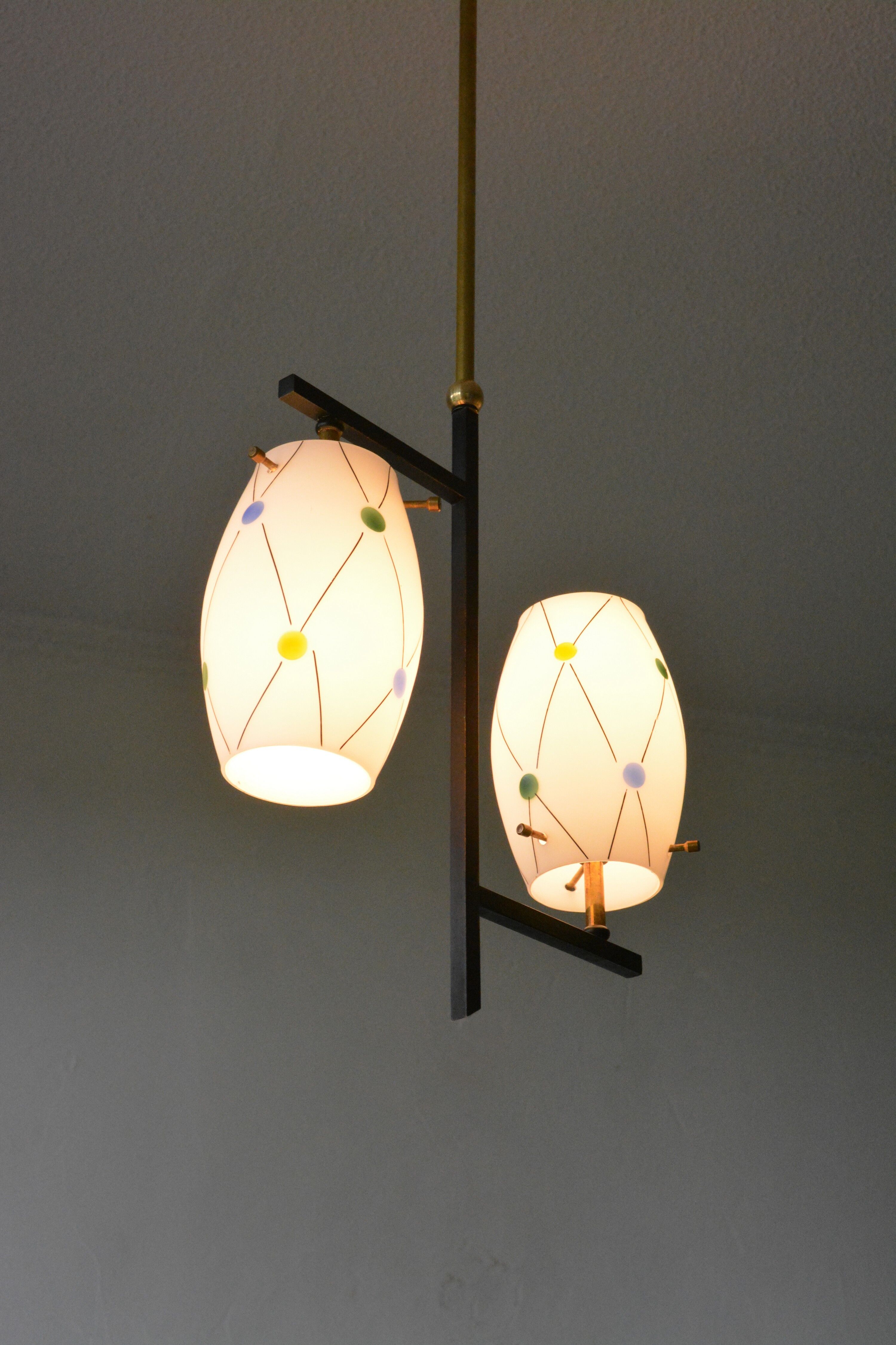Stilux Milano chandelier 50s