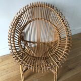 Rattan armchair