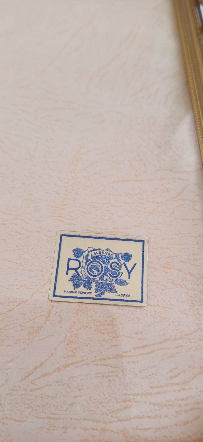 Golden metal frame from the 60s