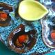 Vallauris Majolica vintage oyster service