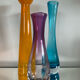 Set of 3 vintage glass paste vases