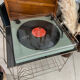 Vintage vinyl table