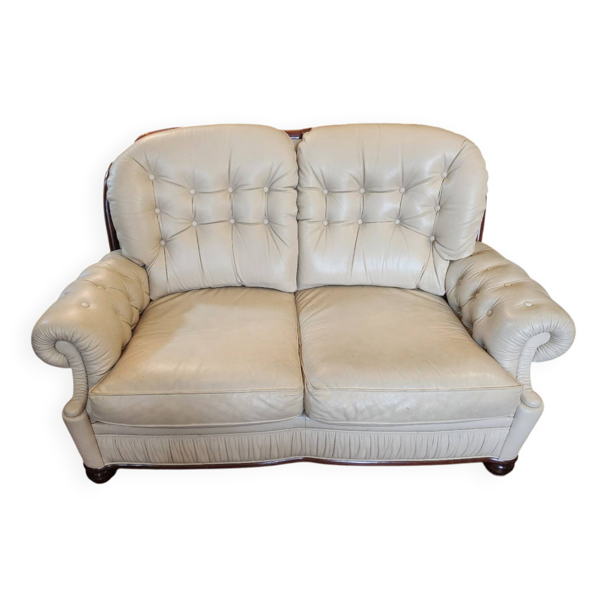 Leather lounge set
