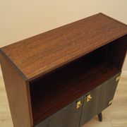 Danish Display Cabinet with Glass Doors and Contrasting Finish, 1970s