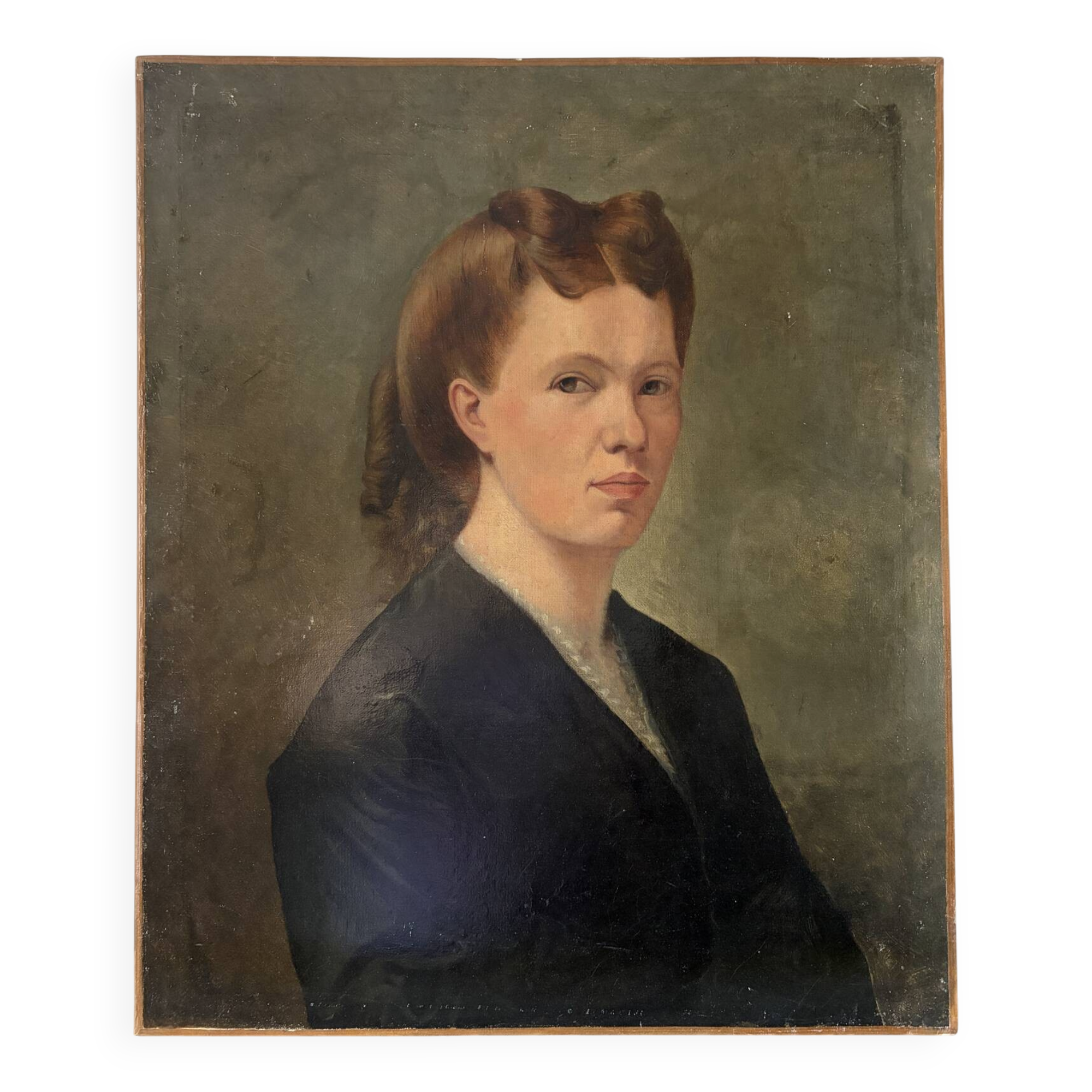 Portrait of a woman, oil on canvas