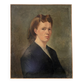 Portrait of a woman, oil on canvas