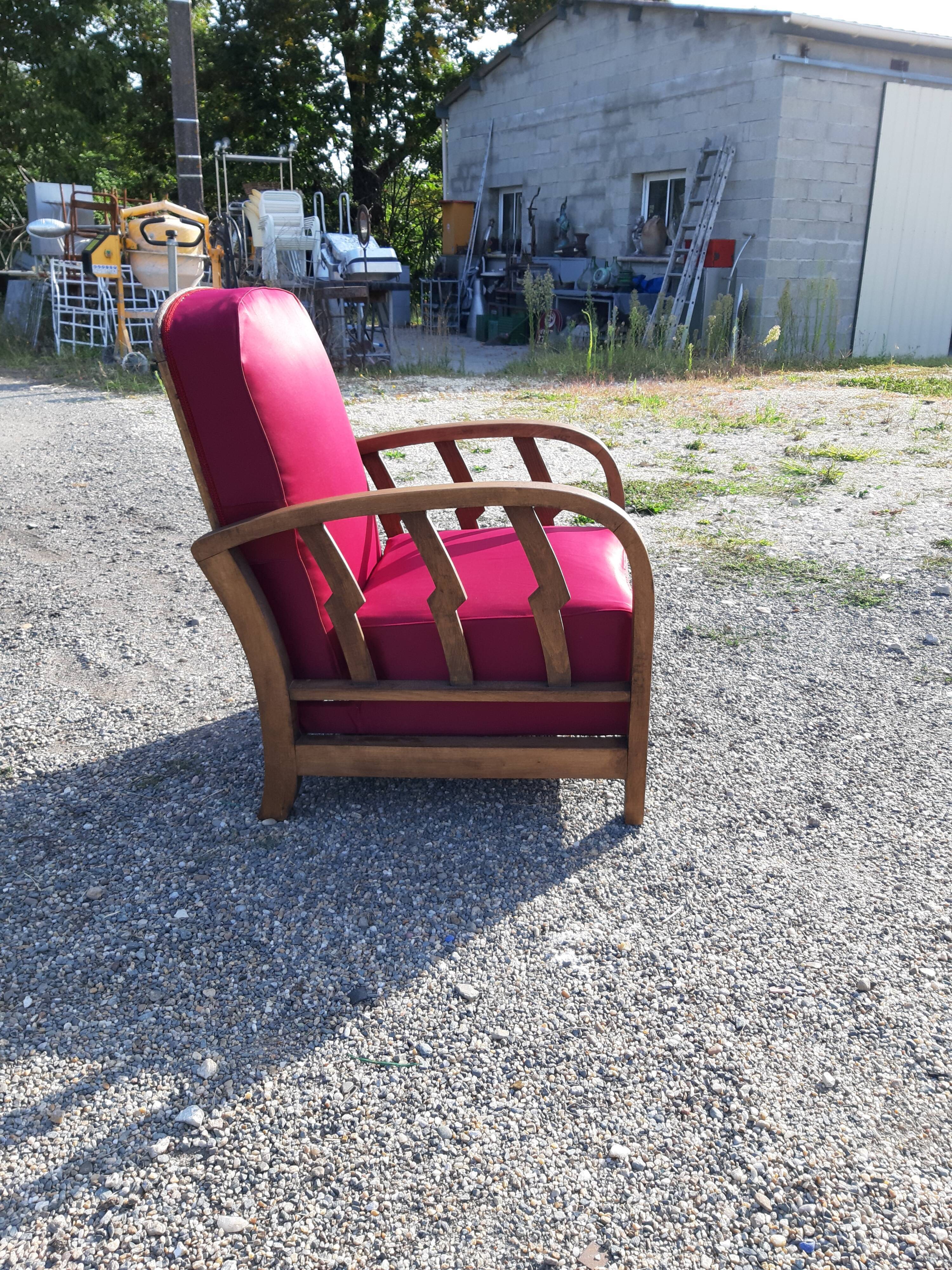 Fauteuil club dit " Maurice " des années 30