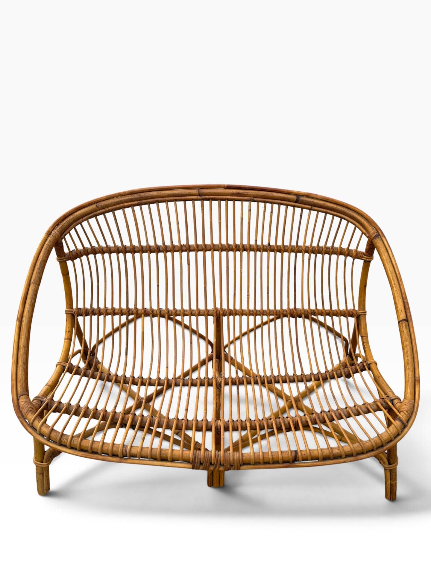 Pair of sofas in the Franco Albini style from the 1960s Italy.