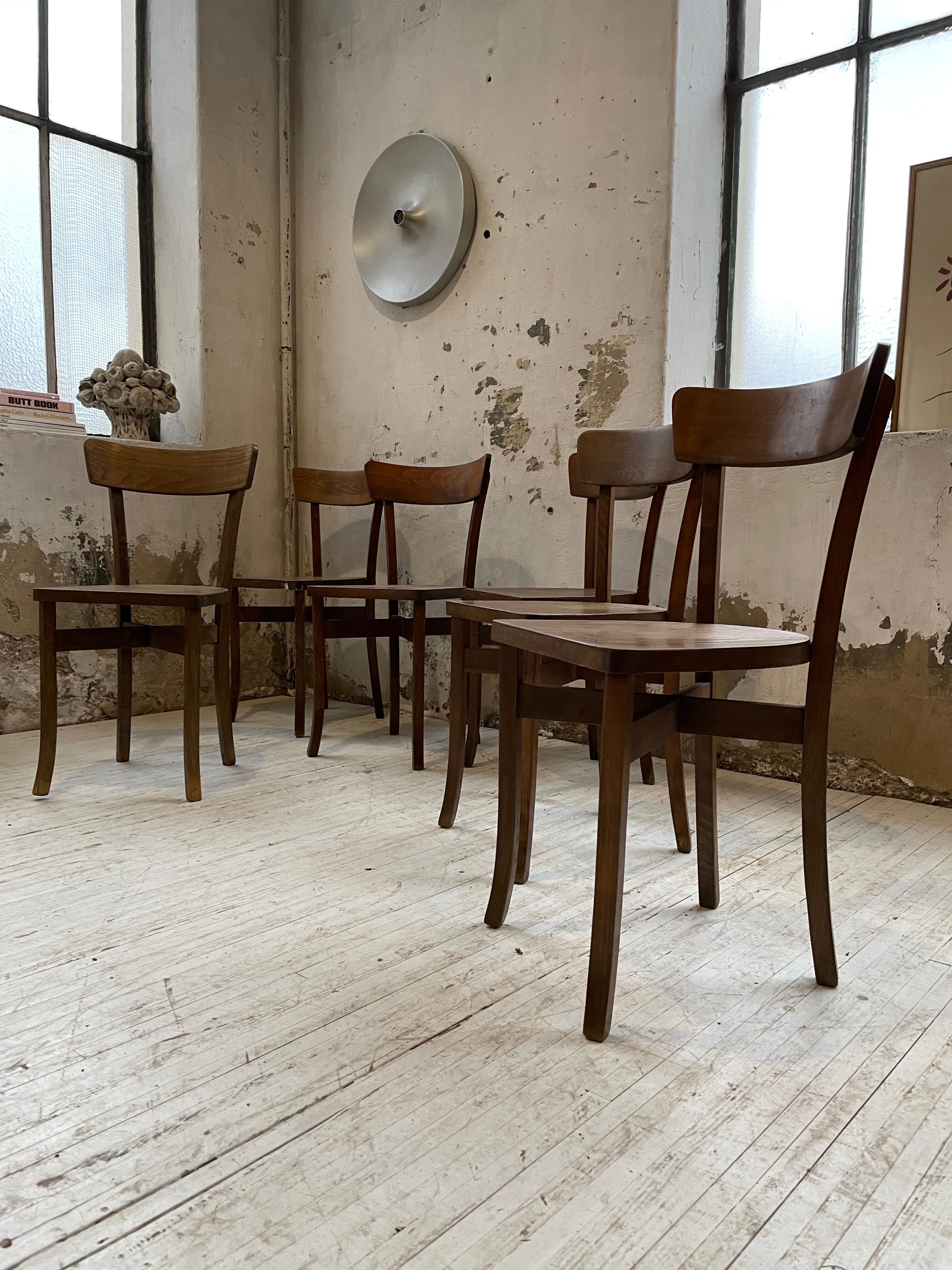 6 Baumann bistro chairs