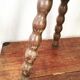 Turned wooden milking stool