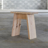 Japanese stool in solid moor pine
