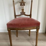 Timeless elegance for this Louis XVI style chair, in carved wood