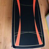 Coffee table formica tapered compass legs