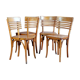 Set de 4 chaises bistrot années 40