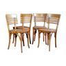 Set de 4 chaises bistrot années 40