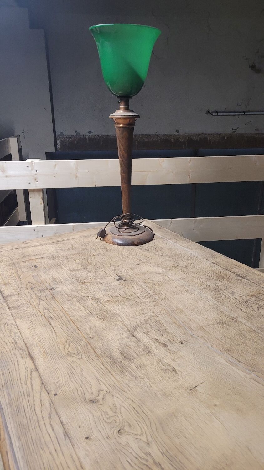 Louis Philippe notary office in oak, 1900 period - 1m49