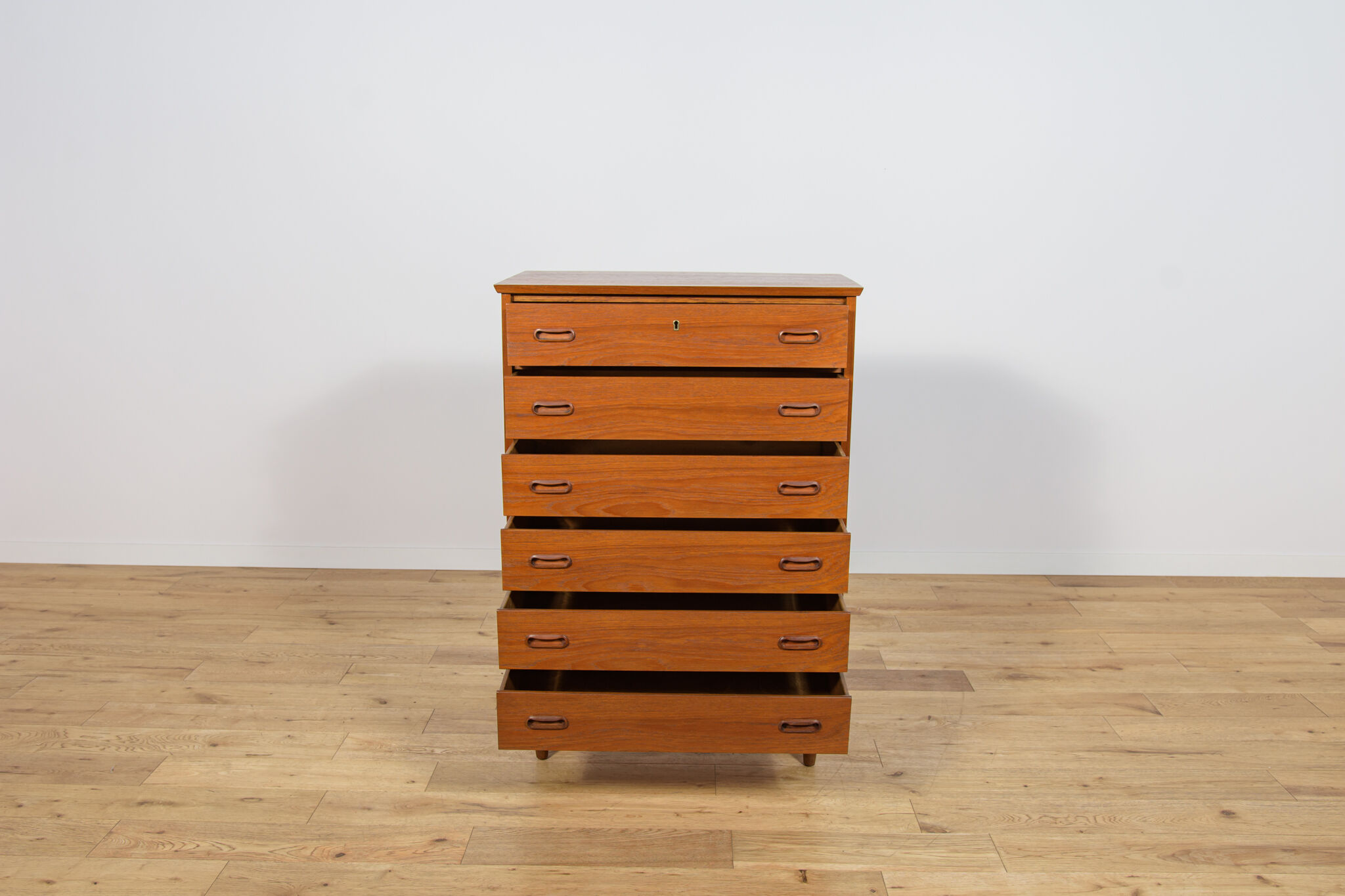 Mid-century teak dresser, Denmark, 1960s