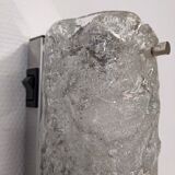 XL Murano glass wall sconce by Hillebrand Leuchten, Germany circa 1960.