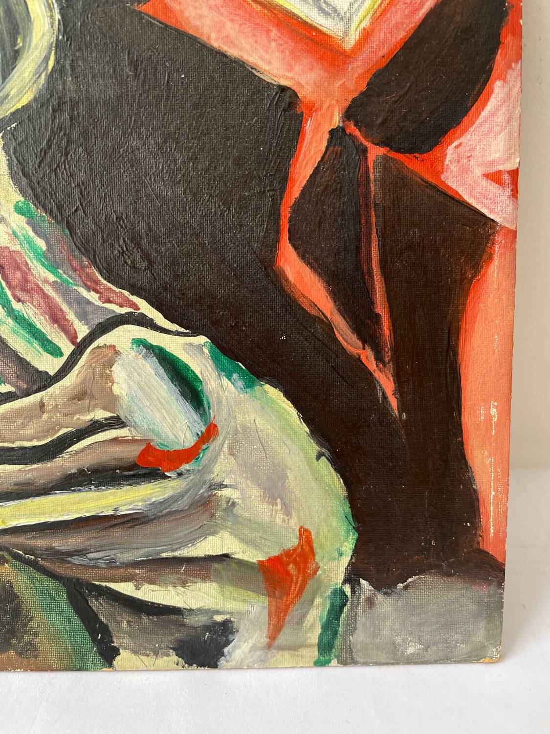 Tableau huile sur bois