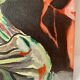 Tableau huile sur bois