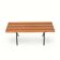 Metal and wood bench, 1950s
