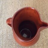 Glazed terracotta pitcher