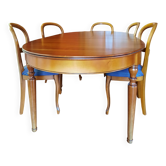 Dining table + 6 chairs in classic style (Louis-Philippe)