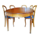 Dining table + 6 chairs in classic style (Louis-Philippe)
