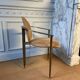 Lot de 6 chaises en métal cuivré et Nubuck de Starck pour Belgo Chrom