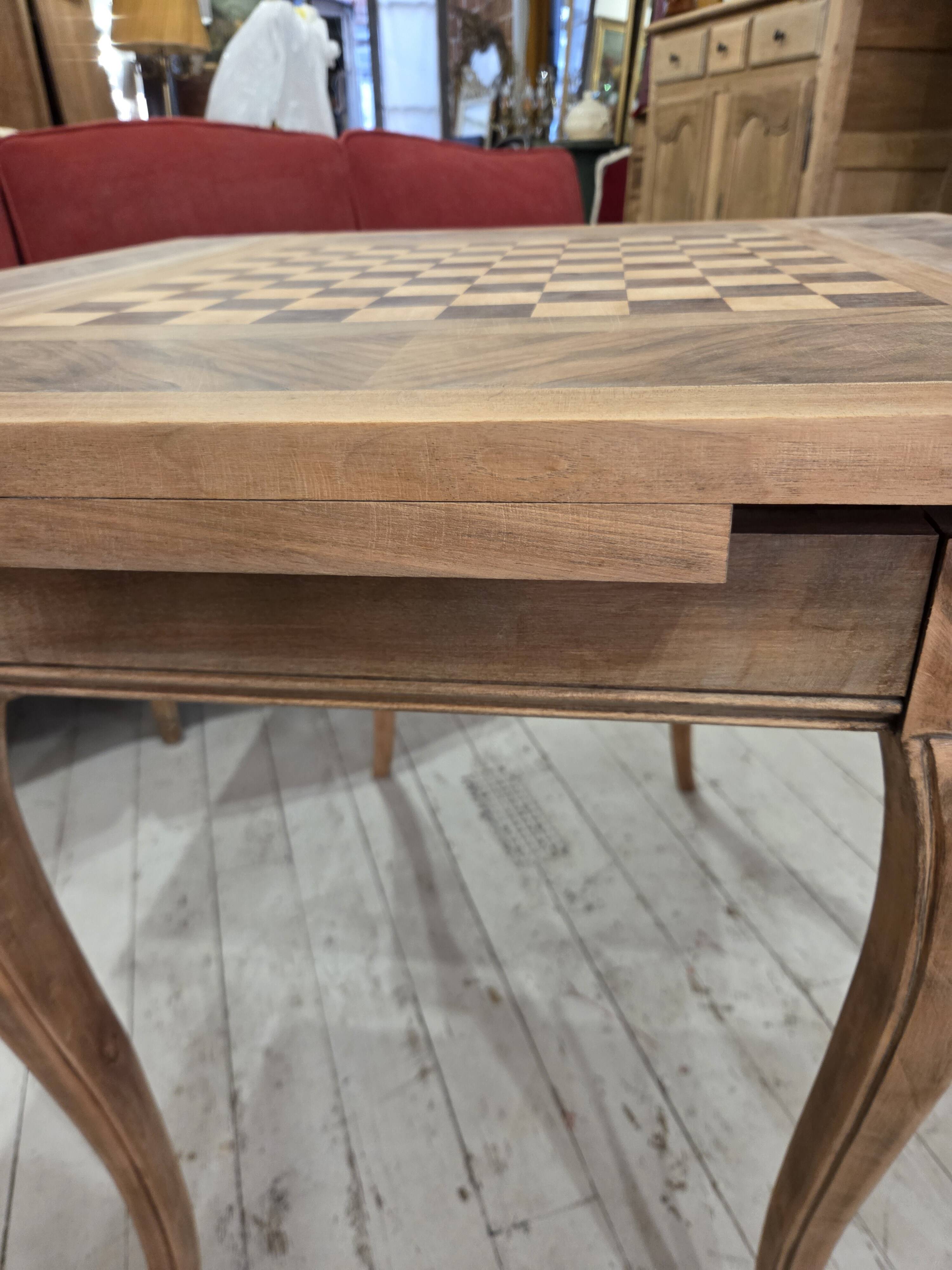 walnut game table