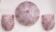 Set of Murano Ceiling Light and 2 Murano Wall Light Pink Flower by Seguso